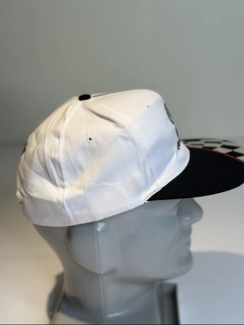 AT&T Business White & Black Racing Patch Cap - Picture 4 of 5